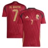 Original Fußballtrikot Belgien De Bruyne 7 Heimtrikot EURO 2024 Für Herren